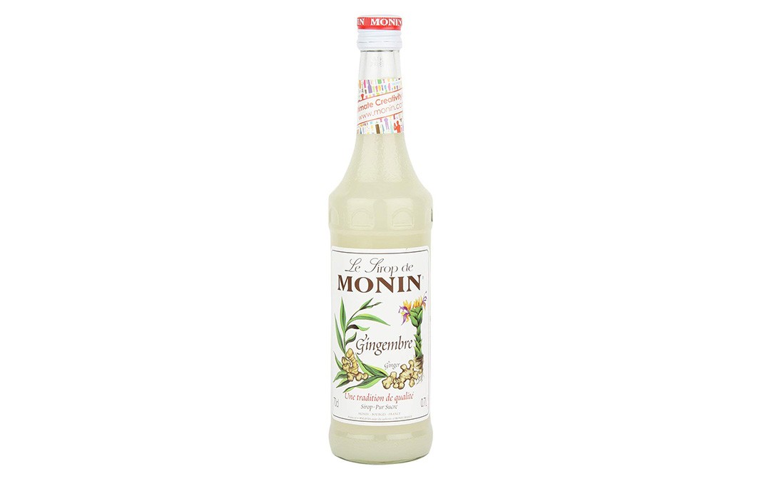 Monin Gingembre, Ginger Syrup   Glass Bottle  700 millilitre